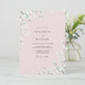 Invitation Mariage Bloc Peint en Cobalt (Debout devant)