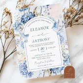 Invitation Mariage Blue Hydrangea