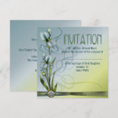 Invitation Mariage Blue Iris (Devant / Derrière)
