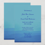 Invitation Mariage Blue Mountains (Devant / Derrière)