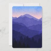 Invitation Mariage Blue Mountains (Dos)