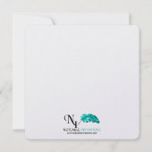 Invitation Mariage Blue Seashell Beach (Dos)