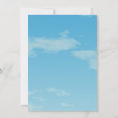Invitation Mariage Blue Skies (Dos)
