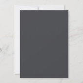 Invitation Mariage Blush Charbon Flore Sobre (Dos)