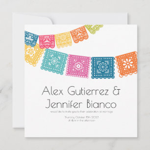 Invitation Mariage - Boda - Mariage Papel Picado