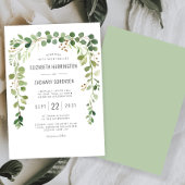 Invitation Mariage Bohème Arche d'Eucalyptus