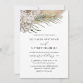 Invitation Mariage Bohème avec Herbe des Pampas et Fleurs Neu (Devant)