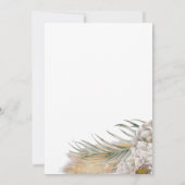 Invitation Mariage Bohème avec Herbe des Pampas et Fleurs Neu (Dos)