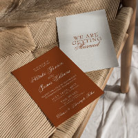 Mariage Bohème Chic Terracotta Orange Brûlé Élégan