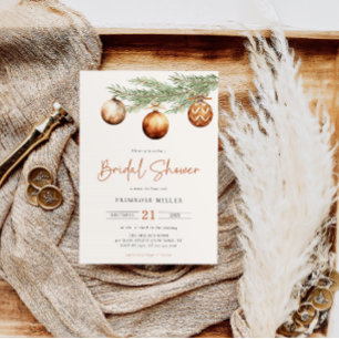 Invitation Mariage Bohème de Fêtes de fin d'année