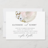 Invitation mariage bohème de la lune (Devant)