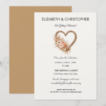 Mariage Bohème Élégant Simple Terreux