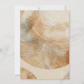 Invitation Mariage Bohème Élément Naturel Neutre et Aéré (Dos)