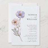 Invitation Mariage Bohème Fleur sauvage de Meadow (Devant)