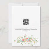 Invitation Mariage Bohème Fleur sauvage de Meadow (Dos)
