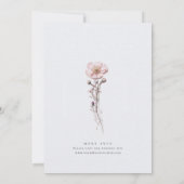 Invitation Mariage Bohème Fleur sauvage de Meadow (Dos)