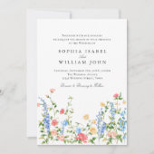 Invitation Mariage Bohème Fleur sauvage de Meadow (Devant)