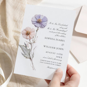 Invitation Mariage Bohème Fleur sauvage de Meadow