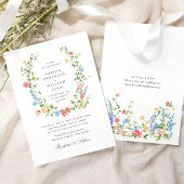 Invitation Mariage Bohème Fleur sauvage de Meadow