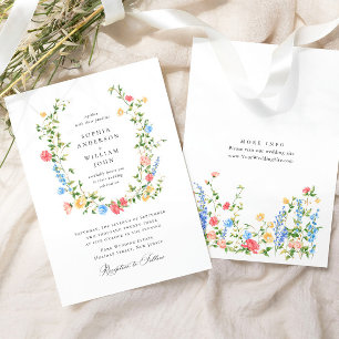 Invitation Mariage Bohème Fleur sauvage de Meadow