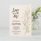 Invitation Mariage Bohème Floral (Debout devant)
