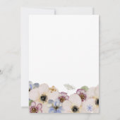 Invitation Mariage Bohème Floral Simple (Dos)