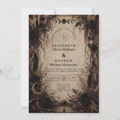 Invitation Mariage Bohème Gothique (Devant)