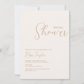 Invitation Mariage Bohème Minimaliste (Devant)