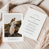 Invitation Mariage Bohème Minimaliste