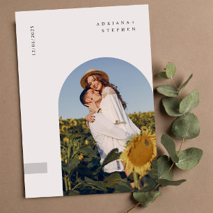 Invitation Mariage Bohème Moderne Minimaliste