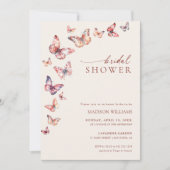 Invitation Mariage bohème papillon (Devant)