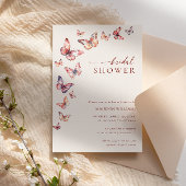 Invitation Mariage bohème papillon