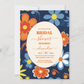 Invitation Mariage Bohème Rétro Floral sous le signe de la fê (Devant)