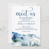 Invitation Mariage Bohème Rustique « Rencontrez-nous dans les (Devant)