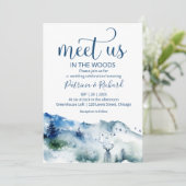 Invitation Mariage Bohème Rustique « Rencontrez-nous dans les (Debout devant)