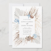 Invitation Mariage Bohème sur la Plage (Devant)