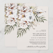 Invitation Mariage Bohème Tropical (Devant / Derrière)
