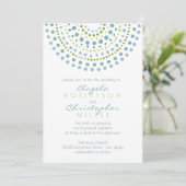 Invitation Mariage Boho Bali Green Jewels (Debout devant)