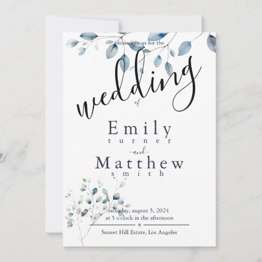 Invitation Mariage Boho Bliss (Devant)