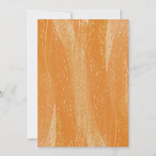 Invitation Mariage Boho en terre cuite moderne Burning Gold F (Dos)