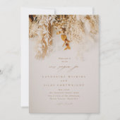 Invitation Mariage Boho Fall Flowers (Devant)