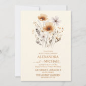 Invitation Mariage Boho Fall Flowers (Devant)