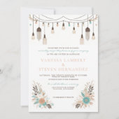Invitation Mariage Boho Floral Lights (Devant)