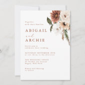 Invitation Mariage Boho minimal moderne (Devant)