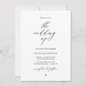 Invitation Mariage Boho moderne (Devant)