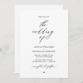 Invitation Mariage Boho moderne (Devant / Derrière)