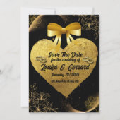 Invitation Mariage Boho moderne de la Bourgogne noire et de l (Devant)