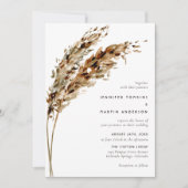 Invitation Mariage Boho Pampas Grass (Devant)