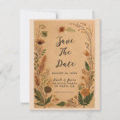 Invitation Mariage Boho Peach Peach Peach (Devant)