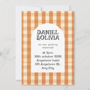 Invitation Mariage Boho Super coloré rétro